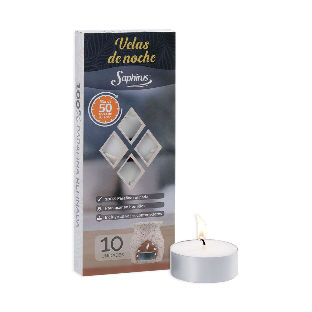 Velas de noche Saphirus