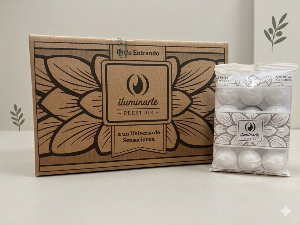 Velas de noche x12 blancas Iluminarte